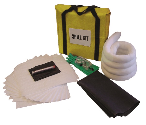 Yellow/Orange Universal Spill KIT Perfect Spill Kit for Trucks-Chemical or Oil 